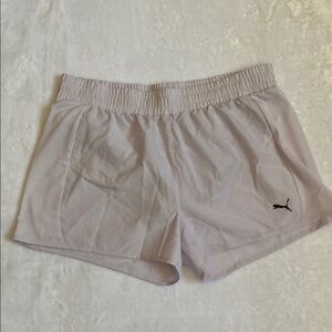 Puma Lavender  Athletic Shorts Lightweight Elastic Waist